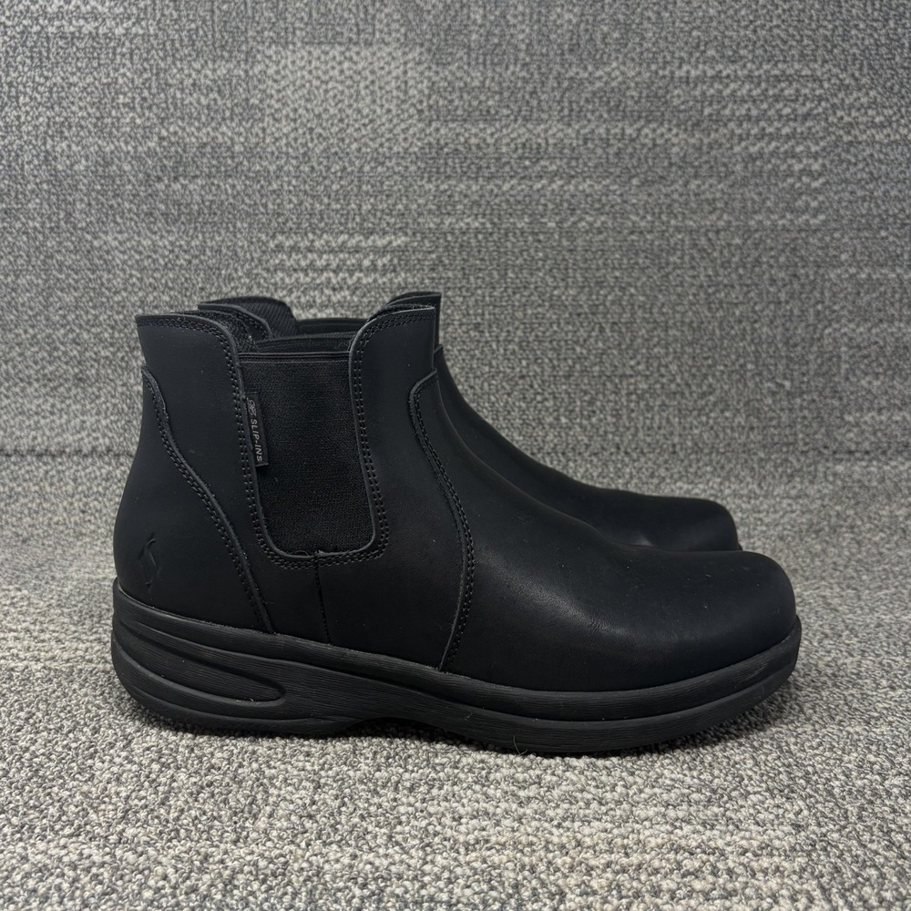 Skechers Slip-Ins Work Ardaya Slip Resistant Women's 11 Black Leather EH Boots